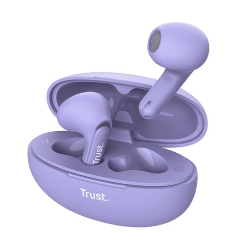 Trust 25299 Yavi Headset True Wireless Stereo (TWS) In-ear Calls/Music USB Type-C Bluetooth Purple (v2)