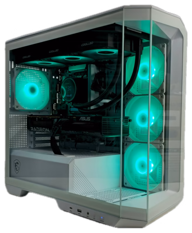 Variantai White refurbished gaming PC Intel Core i5-13400F / RX 9070 XT 16GB / 32GB DDR5 / 1TB NVMe